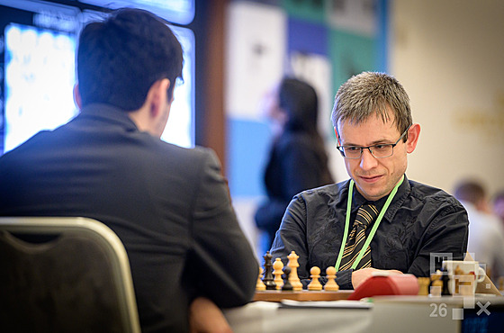 David Navara na pra�ském �achovém festivalu.