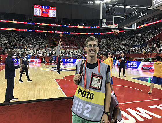 Jan Russnák na basketbalovém MS 2019 v �ín�.