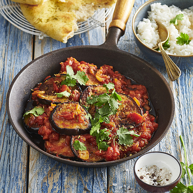 Lilková tikka masala: Exotická večeře z jednoho hrnce, která nadchne i milovníky masa