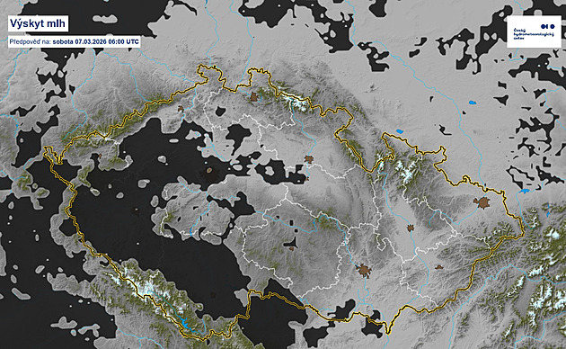 Jaké bude počasí o víkendu? Mapa ČHMÚ ukazuje, kde bude jasno