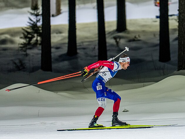 Michal Kr�m�� b�� vytrvalostn� z�vod v Kontiolahti.