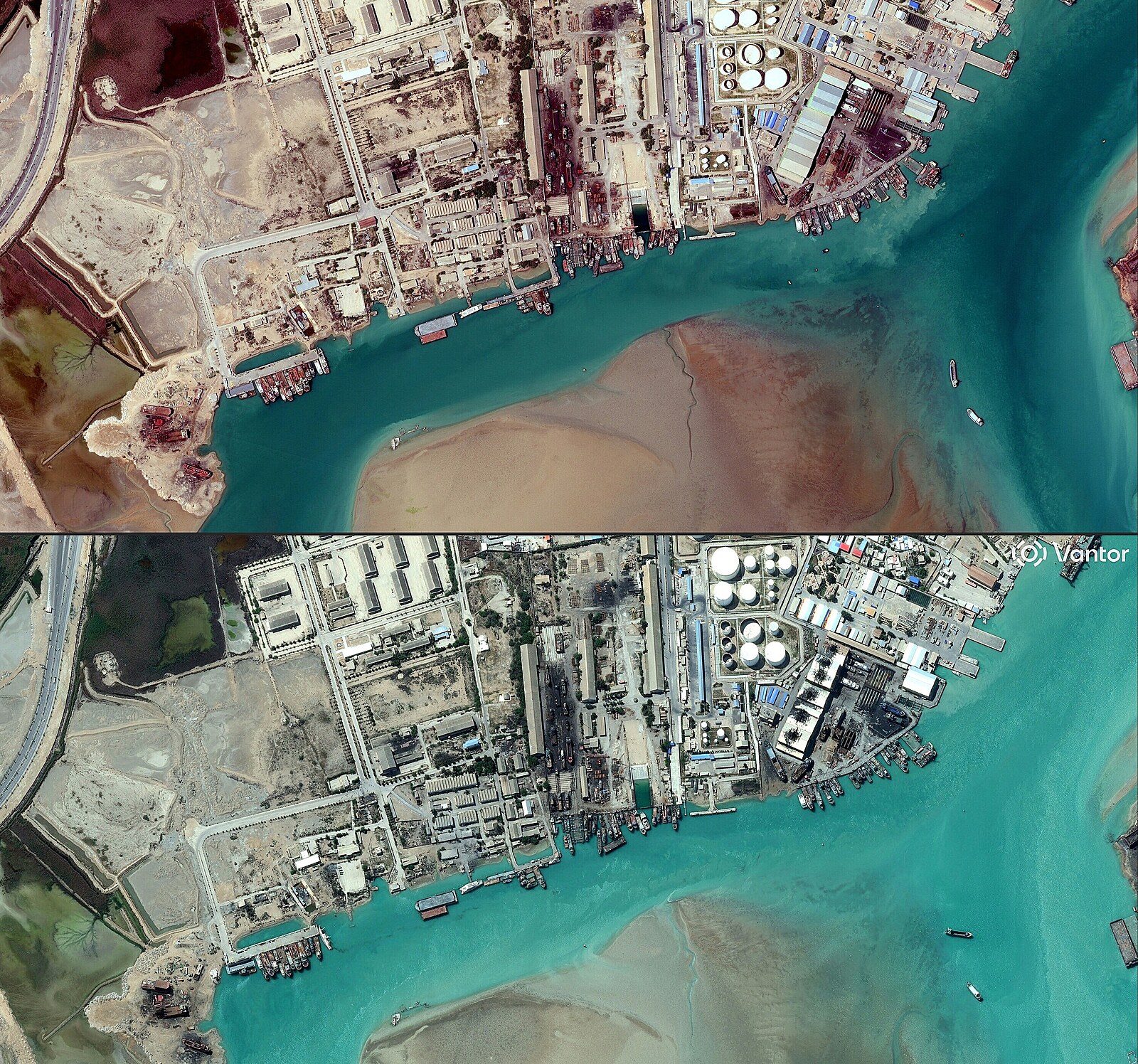 Před a po. Satelitní snímky ukazují Írán po týdnu destrukce