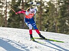 Jessica Jislová b�hem �tafety �en v Kontiolahti.