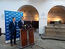 Tisková konference klubu ODS. Na snímku Karel Haas a Martin Kupka. (5. b�ezna...