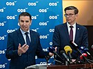 Tisková konference klubu ODS. Na snímku Karel Haas a Martin Kupka. (5. b�ezna...