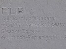 Pam�tní deska spisovatele Oty Filipa v Ostrav�, (2. b�ezen 2026)