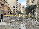 Po�kozené budovy na ji�ním p�edm�stí Bejrútu po izraelském bombardování (4....