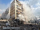 Po�kozené budovy na ji�ním p�edm�stí Bejrútu po izraelském bombardování (4....