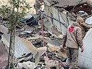 Po�kozené budovy na ji�ním p�edm�stí Bejrútu po izraelském bombardování (4....