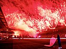 P�edzápasová show v Edenu, který hostí 316. pra�ské derby mezi Slavií a Spartou.