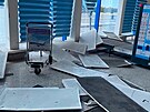Leti�t� v ázerbájd�ánské exkláv� Nachi�evan po zásahu dronu z Íránu. (5. b�ezna...