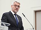 Tisková konference po jednání vlády. Na snímku ministr vnitra Lubomír Metnar....