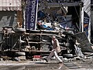 Izraelská armáda bombarduje ba�ty hnutí Hizballáh v�etn� této �tvrti v...