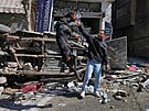 Izraelská armáda bombarduje ba�ty hnutí Hizballáh v�etn� této �tvrti v...