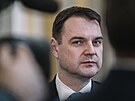 Ministr zahrani�í Petr Macinka po jednání Bezpe�nostní rady státu (2. b�ezna...