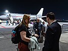 Na pra�ském leti�ti Václava Havla p�istál repatria�ní let z egyptského �arm Al...