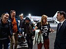 Na pra�ském leti�ti Václava Havla p�istál repatria�ní let z egyptského �arm Al...