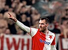 Tomá� Chorý (Slavia) slaví v 82. minut� utkání proti Spart� sv�j druhý gól.
