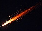 Íránská raketa zachycená v izraelském m�st� A�kelon (4. b�ezna 2026)