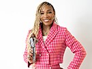 Grandslamová �ampionka a podnikatelka Serena Williamsová se svou panenkou...