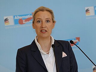 Spolup�edsedkyn� n�mecké Alternativy pro N�mecko (AfD) Alice Weidelová (3....