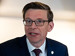 Tisková konference klubu ODS. Na snímku Martin Kupka. (5. b�ezna 2026)