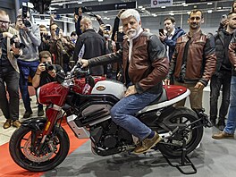 Prezident Petr Pavel na Mezinárodním veletrhu motocykl�, �ty�kolek,...