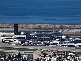 Mezinárodní leti�t� Rafic Hariri v Bejrútu po eskalaci konfliktu na Blízkém...