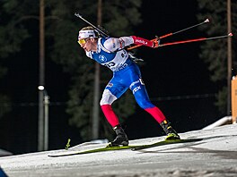 Petr Hák b�í vytrvalostní závod v Kontiolahti.