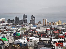 Islandská metropole Reykjavík (18. ledna 2026)