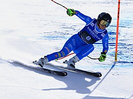 Laura Pirovanová b�hem sjezdu ve Val di Fassa,