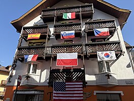 Italské m�ste�ko Predazzo.