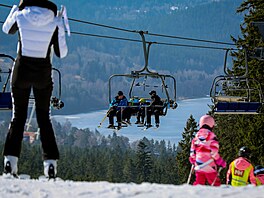 Jarní ly�ování v Lipn� nad Vltavou. (6. b�ezna 2026)