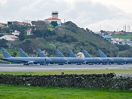 Vojenská základna Lajes na Azorských ostrovech.