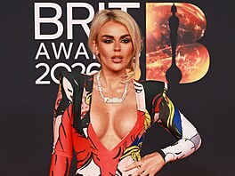 Tallia Storm na udílení BRIT Awards v Manchesteru (28. února 2026)