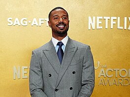 Michael B. Jordan na udílení Actor Awards v Los Angeles (1. b�ezna 2026)
