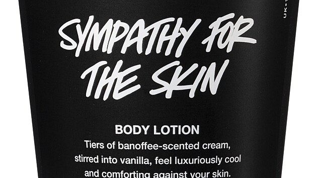 Sympathy for the Skin, t�lov� ban�novo-vanilkov� kr�m s kakaov�m m�slem a mandlov�m olejem, cena 750 K�