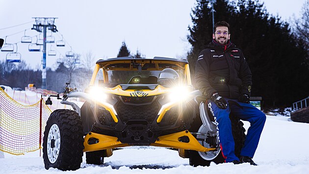 Martin Mac�k a v�z Can-Am Maverick na Mon�nci.