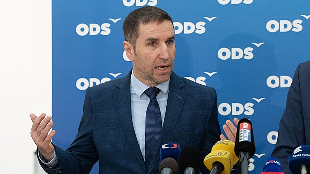 Tiskov� konference klubu ODS. Na sn�mku Karel Haas. (5. b�ezna 2026)