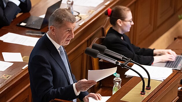 Poslaneck� sn�movna projedn�v� ��dost o vyd�n�  Andreje Babi�e (ANO) a Tomia Okamury (SPD) k trestn�mu st�h�n�. (5. b�ezna 2026)