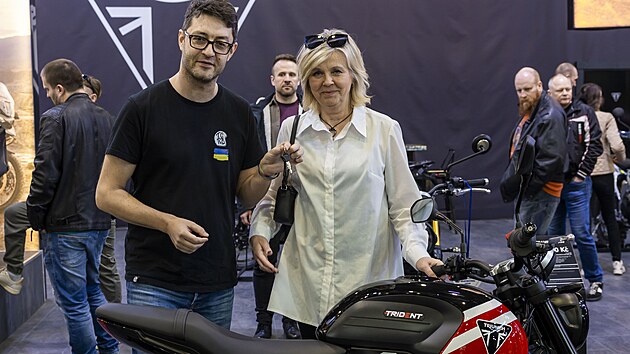 Eva Pavlov� bude m�t novou motorku Triumph Trident 660