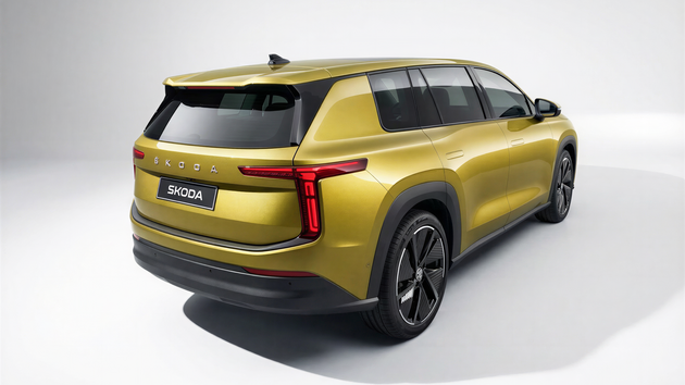 Vizualizace elektromobilu �koda Peaq v pod�n� design�ra Jana Hrodka, kter� k tvorb� p�izval um�lou inteligenci.