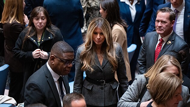 Americk� prvn� d�ma Melania Trumpov� p�edsedala sch�zce Rady bezpe�nosti OSN. T�matem byla ochrana d�t� ve v�lk�ch. (2. b�ezna 2026)