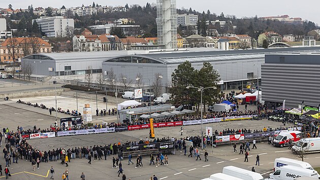 Na brn�nsk�m v�stavi�ti se od 5. do 8. b�ezna 2026 kon� Motosalon. Na archivn�m sn�mku kaskad�rsk� ar�na, na kterou se mohou n�v�t�vn�ci t�it i letos.