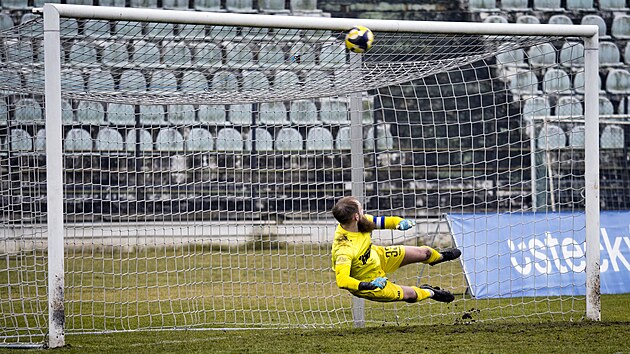 Most, 28. 2. 2026, t�etí fotbalová liga, Baník Most - Sou� - FK Varnsdorf. Adam...
