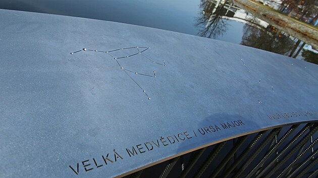 Odpo�inkov� molo otev�eli v �esk�ch Bud�jovic�ch nad soutokem �ek Mal�e a Vltavy v centru m�sta. (9. b�ezna 2026)