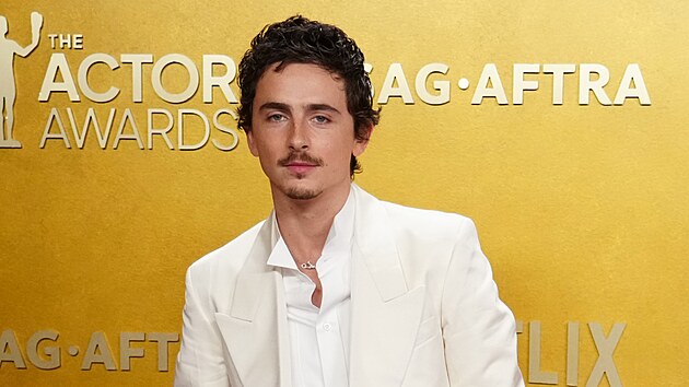 Timothee Chalamet na ud�len� Actor Awards v Los Angeles (1. b�ezna 2026)