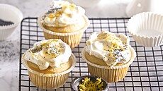 Citronové muffiny s jogurtovým krémem