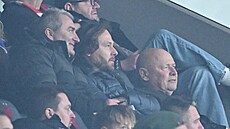 Reprezenta�ní trenér Miroslav Koubek (napravo), jeho asistent Jan Suchopárek...
