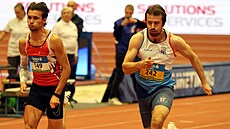 Vítkovický sprinter Zden�k Strom�ík (vpravo) p�i svých posledních závodech...